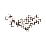 Squares Nail Wall Art