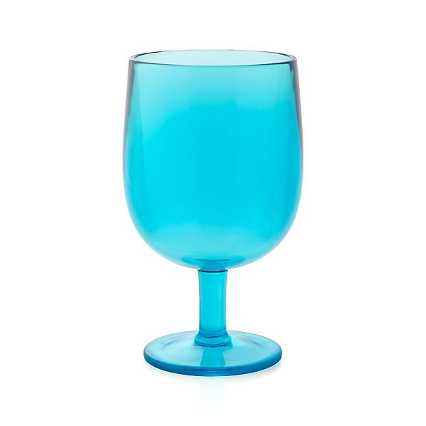 Stacking Acrylic Blue Wine Glass 6974