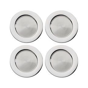 Set of 4 Stainless Steel 13 Chargers