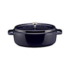 Staub® Blue 4 qt. Shallow Oval Oven.