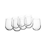 Set of 8 Stemless Wine Glasses