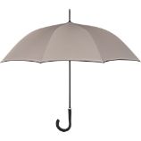 Taupe-Black Stick Umbrella