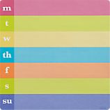 Monday-Sunday Sticker Pad