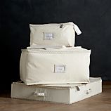 Twill Storage Bags with Ticking