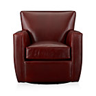 Leather Swivel Glider