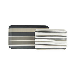 Stripe 6.5-8.5 Melamine Plates