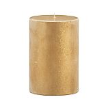 Sugar Frost Gold 4"x6" Pillar Candle