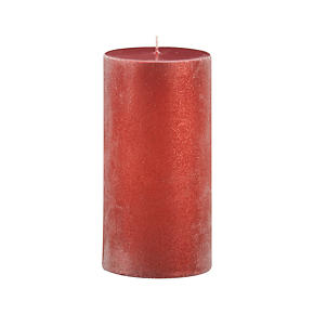 Sugar Frost Red 3x6 Pillar Candle