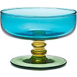 Marimekko Sukat Makkaralla Turquoise Footed Bowl