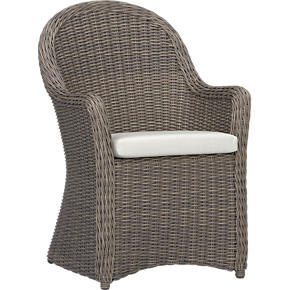 Summerlin Arm Chair with Sunbrella® White Sand Cushion