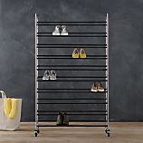 Supreme Adjustable Rolling Shoe Rack