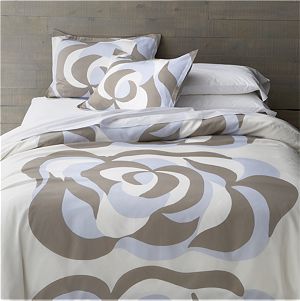 Marimekko Suudelma Grey Bed Linens