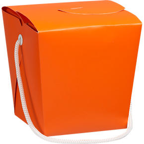Orange-Magenta Take-Out Box