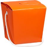 Orange-Magenta Take-Out Box