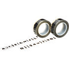 Set of two number-letter tapes: one of each design. 2.312"dia.x.562"W