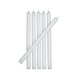 White Taper Candles Set of Six