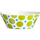 Dot Tapered Bowl. 6.3"dia.x2.4"H
