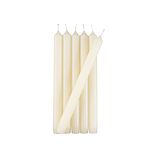 Set of 6 Taper Ivory Candles