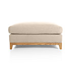 Taraval 39" Ottoman with Oak Base