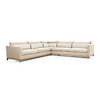 Taraval 3-Piece Sectional with Oak Base (Left Arm Sofa, Corner, Right Arm Sofa)