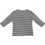 Marimekko Tasaraita Ilma Black and White 3/4-Sleeve Tee
