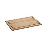 FSC Teak Rectangular Cutting Board with Well