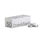 Set of 50 tealight candles.