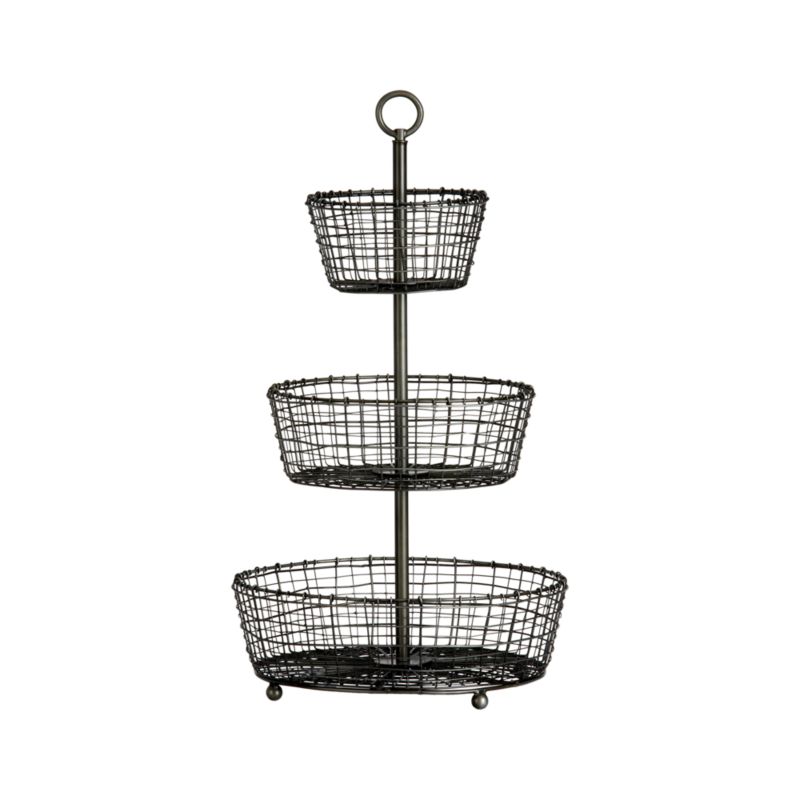 ThreeTier Basket Crate and Barrel