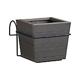 Tidore Square Planter and Rail Planter Hook