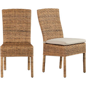 Tigris Side Chair and Natural Cushion