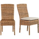 Tigris Side Chair and Natural Cushion