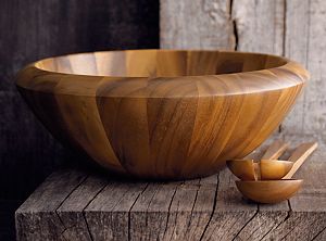 3-Piece Tjorn 17" Serving Bowl and 14" Servers Set