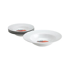 5-Piece Tomate 11.75-13.75 Pasta Bowl Set