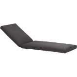 Toulon Sunbrella® Charcoal Chaise Lounge Cushion