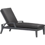 Toulon Chaise Lounge with Sunbrella® Charcoal Cushion