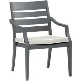 Toulon Dining Chair with Sunbrella® White Sand Cushion
