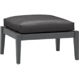 Toulon Ottoman with Sunbrella® Charcoal Cushion