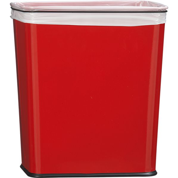 Red Trash Can