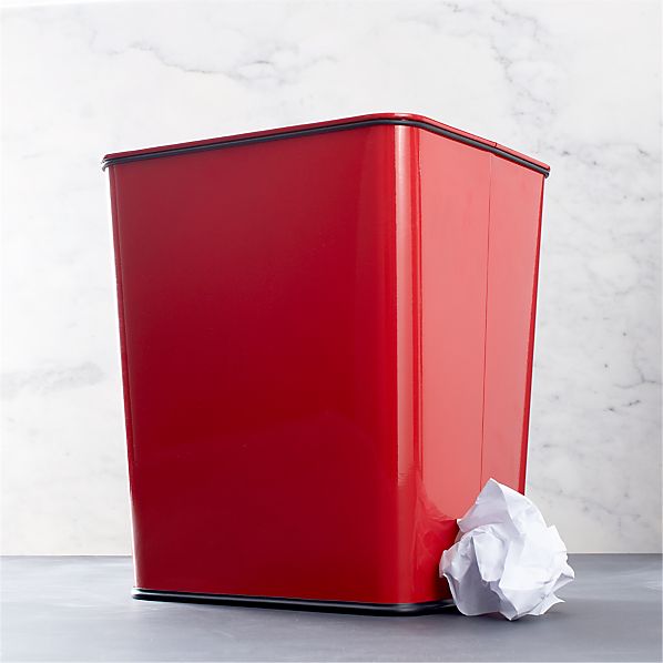 TrashCanWBagBandRedCSS13
