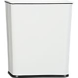 Trash Can 7-Gallon White with Bag Band
