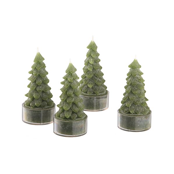 tree candles set of four crate and barrel tree candles set of four crate and barrel