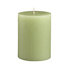 Tupelo Green Pillar Candle.
