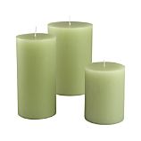 Tupelo Green Pillar Candles