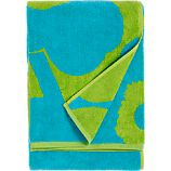 Marimekko Unikko Turquoise and Lime Bath Towel