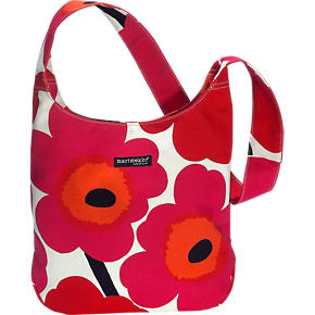Marimekko Pieni Unikko Clover Red and White Bag