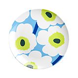 Marimekko Unikko Green and Blue 11" Melamine Plate