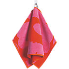 Pink and Red Guest Towel. 12"Wx20"L
