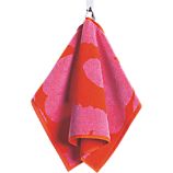 Marimekko Unikko Pink and Red Guest Towel