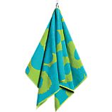 Marimekko Unikko Turquoise and Lime Hand Towel