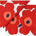 Set of 20 red napkins. 6.5" sq. (folded)